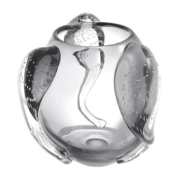 Eichholtz Sianluca Vase L Grey, Silver Glass - Barker & Stonehouse - thumbnail 3