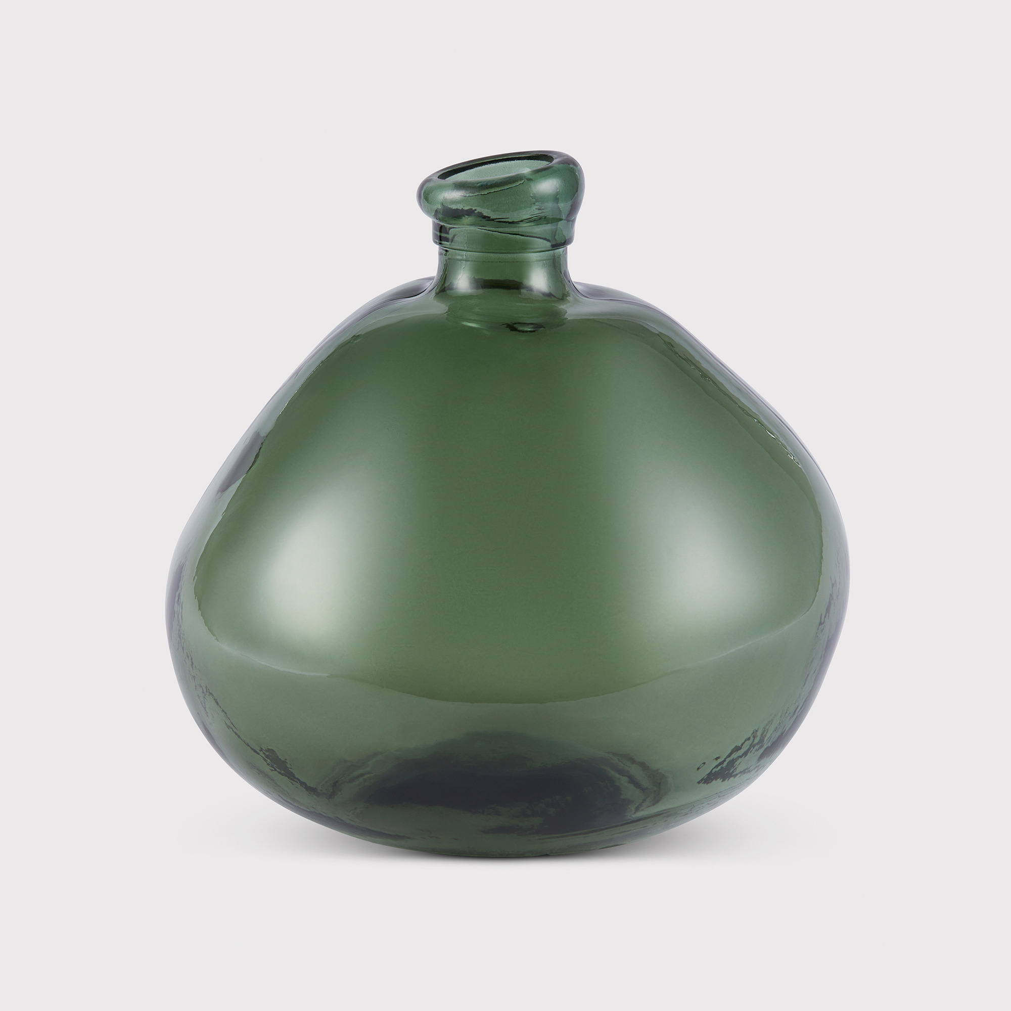 Green Round Vase Glass - Barker & Stonehouse - image 1