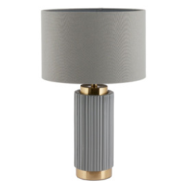 Grey & Gold Table Lamp Ceramic - Barker & Stonehouse