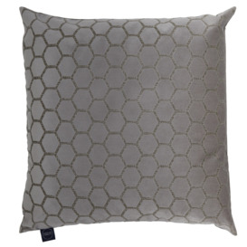 Honeycomb Taupe Cushion, Square Fabric - Barker & Stonehouse - thumbnail 1