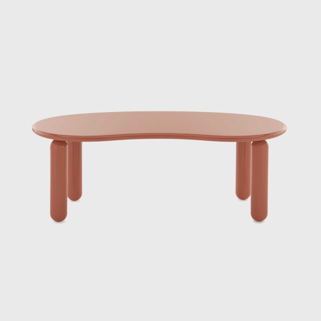 Kartell Undique Mas Side Table 119x59x44 Orange, Round Wood - Barker & Stonehouse - image 1