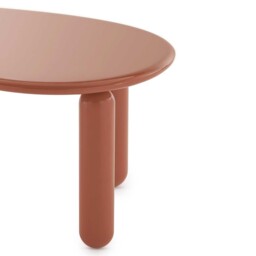 Kartell Undique Mas Side Table 119x59x44 Orange, Round Wood - Barker & Stonehouse - thumbnail 6
