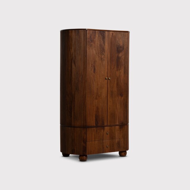 Tasso 2 Door 2 Drawer Wardrobe, Wood - Barker & Stonehouse - image 1