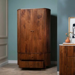 Tasso 2 Door 2 Drawer Wardrobe, Wood - Barker & Stonehouse - thumbnail 6