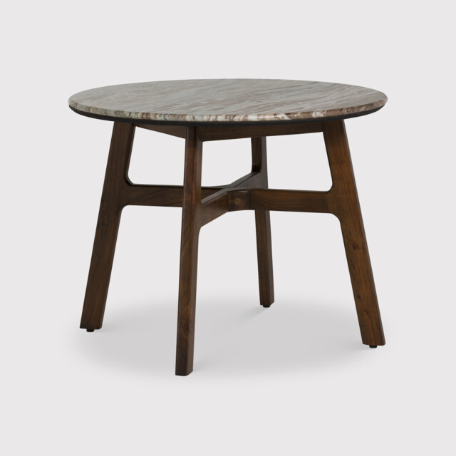 Cresta Dining Table 100x100x76cm, Round, White Wood - Barker & Stonehouse - image 1