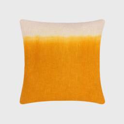 Ochre Ombre Cushion 50X50, Square, Yellow Cotton - Barker & Stonehouse