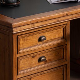 Villiers Double Pedestal Desk, Pine Wood - Barker & Stonehouse - thumbnail 3