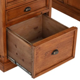 Villiers Double Pedestal Desk, Pine Wood - Barker & Stonehouse - thumbnail 6