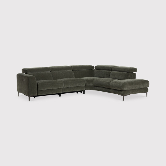 Sandro Right Hand Facing Corner Sofa, Green Fabric - Barker & Stonehouse - image 1