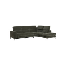 Sandro Right Hand Facing Corner Sofa, Green Fabric - Barker & Stonehouse - thumbnail 3