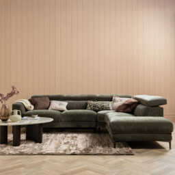 Sandro Right Hand Facing Corner Sofa, Green Fabric - Barker & Stonehouse - thumbnail 2