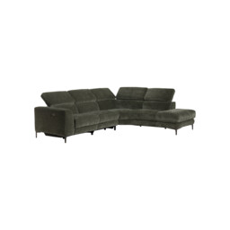 Sandro Right Hand Facing Corner Sofa, Green Fabric - Barker & Stonehouse - thumbnail 4