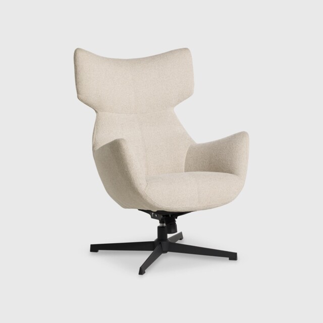 Pendock Beige Swivel Armchair, Neutral Fabric - Barker & Stonehouse - image 1