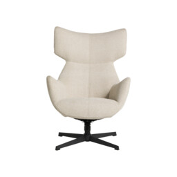 Pendock Beige Swivel Armchair, Neutral Fabric - Barker & Stonehouse - thumbnail 3