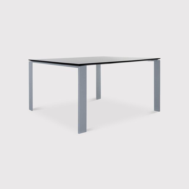 Kartell Four Dining Table 128X128, Black Metal - W128cm - Barker & Stonehouse - image 1