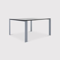 Kartell Four Dining Table 128X128, Black Metal - W128cm - Barker & Stonehouse