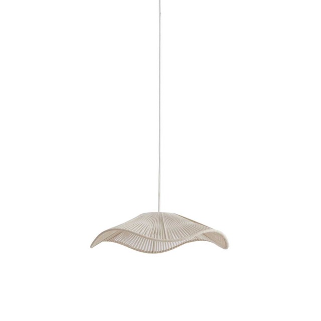 White Wave Pendant Light, Neutral Metal - Barker & Stonehouse