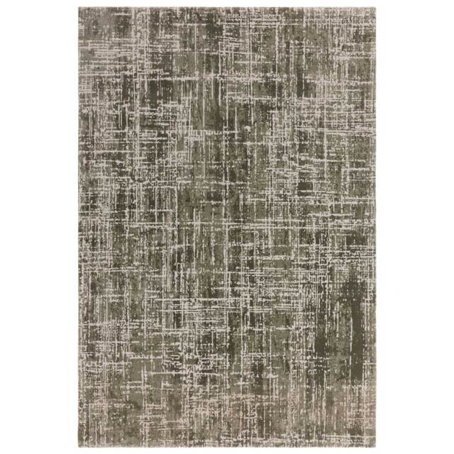 Lagos 160X230Cm Rug Abst Green, Square Polypropylene - W160cm - Barker & Stonehouse
