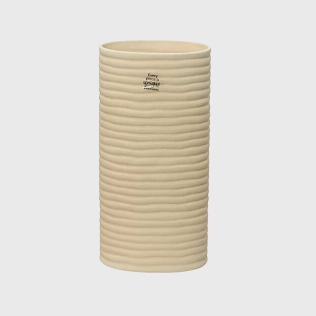 Natural Ceramic Lined Vase, Neutral - Barker & Stonehouse