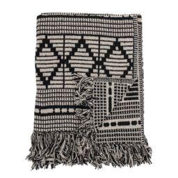 Black Fringe Throw Fabric - Barker & Stonehouse - thumbnail 3
