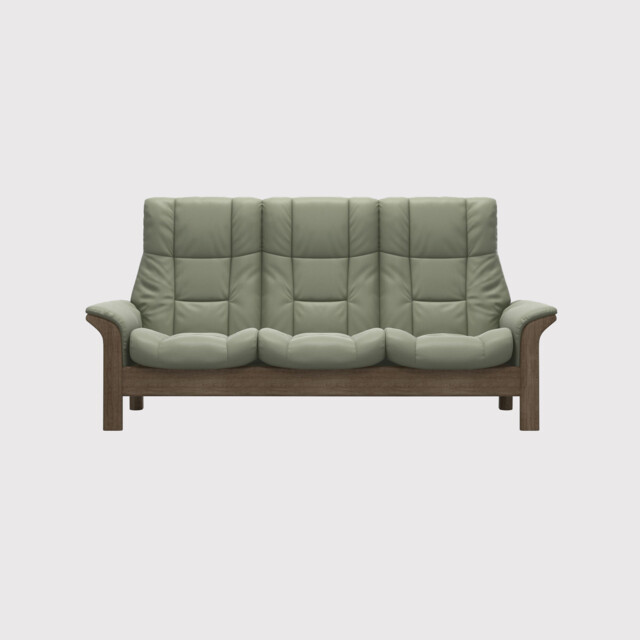 Stressless Windsor 3 Seater Recliner Sofa, Grey Leather - Barker & Stonehouse - image 1