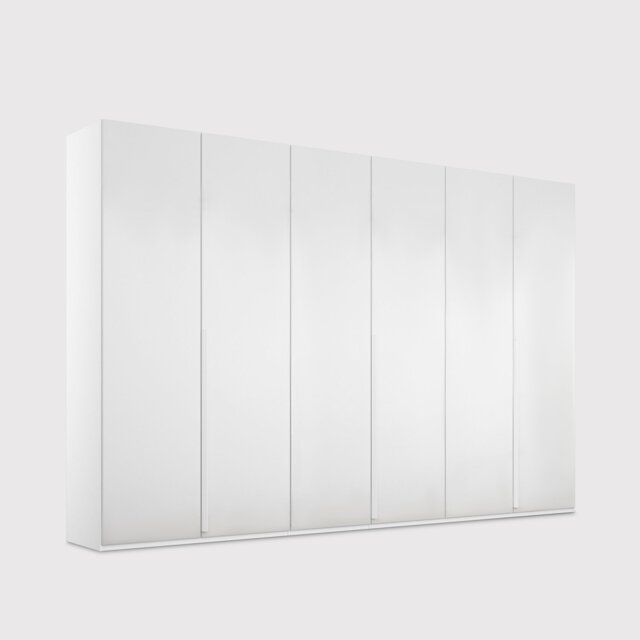 Frans 6 Door Wardrobe 301Cm, White Wood - Barker & Stonehouse - image 1