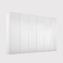 Frans 6 Door Wardrobe 301Cm, White Wood - Barker & Stonehouse - thumbnail 1