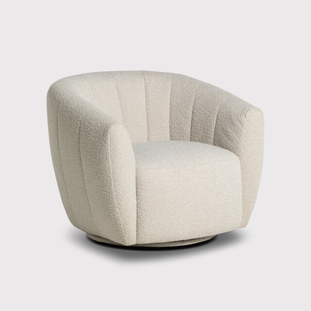 Fontana Armchair, White Fabric - Barker & Stonehouse - image 1