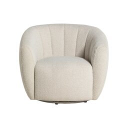 Fontana Armchair, White Fabric - Barker & Stonehouse - thumbnail 3