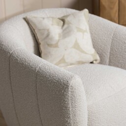 Fontana Armchair, White Fabric - Barker & Stonehouse - thumbnail 5