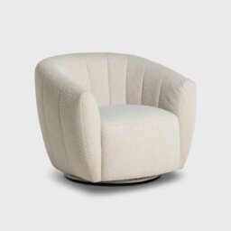 Fontana Armchair, White Fabric - Barker & Stonehouse - thumbnail 1