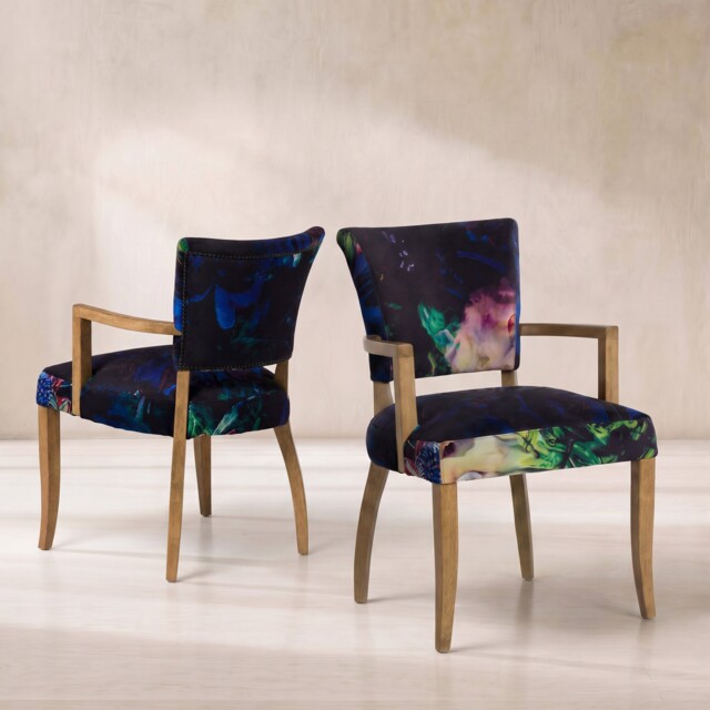 Timothy Oulton Mimi Dining Chair With Arms Velvet - Barker & Stonehouse - image 1