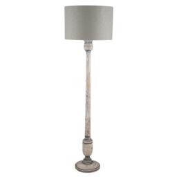 Grey White Wash Wood Floor Lamp - Barker & Stonehouse - thumbnail 3