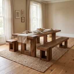 Cheviot Bench 220X40X46Cm, Brown Oak - Barker & Stonehouse - thumbnail 2
