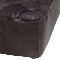 Timothy Oulton Shabby Sectional Corner Modular Sofa, Black Leather - Barker & Stonehouse - thumbnail 5