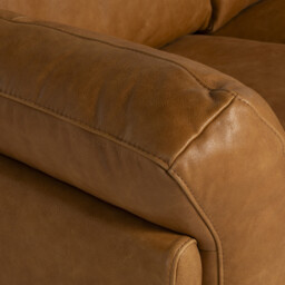 Ledbury 2 Seater Sofa, Brown Leather - Barker & Stonehouse - thumbnail 4