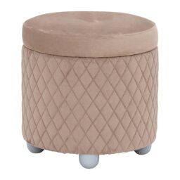 Lutyen Stool Pouf Rombi, Neutral Fabric - Barker & Stonehouse - thumbnail 6