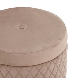 Lutyen Stool Pouf Rombi, Neutral Fabric - Barker & Stonehouse - thumbnail 4