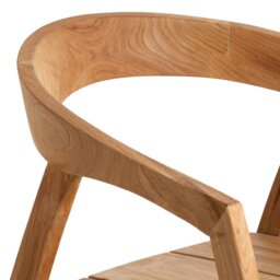Grenada Jati Outdoor A Dining Chair, Neutral Wood - Barker & Stonehouse - thumbnail 5