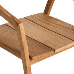 Grenada Jati Outdoor A Dining Chair, Neutral Wood - Barker & Stonehouse - thumbnail 6