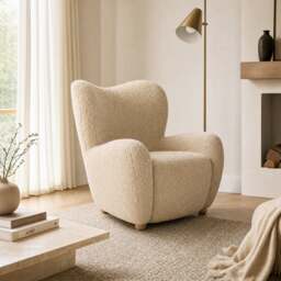 Clyde Armchair, Neutral Fabric - Barker & Stonehouse - thumbnail 2