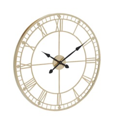 Ant Gold Met Rnd Wall Clock, Round Metal - Barker & Stonehouse - thumbnail 3