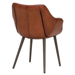 Pure Furniture Birinus Dining Chair, Brown Leather - Barker & Stonehouse - thumbnail 6