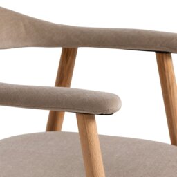 Lerman Dining Chair With Arms With Armrest, Neutral Oak - Barker & Stonehouse - thumbnail 6
