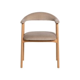Lerman Dining Chair With Arms With Armrest, Neutral Oak - Barker & Stonehouse - thumbnail 4