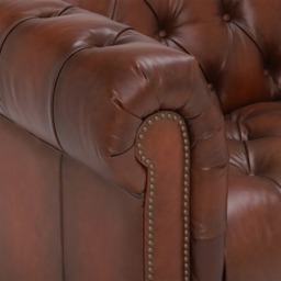 Ullswater 3.5 Seater Leather Chesterfield Sofa, Brown Fabric - Barker & Stonehouse - thumbnail 5