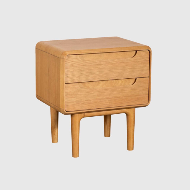 G Plan Winchester 2 Drawer Bedside Table, Neutral Oak - Barker & Stonehouse - image 1