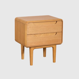 Winchester 2 Drawer Bedside Table, Neutral Oak - Barker & Stonehouse - thumbnail 1