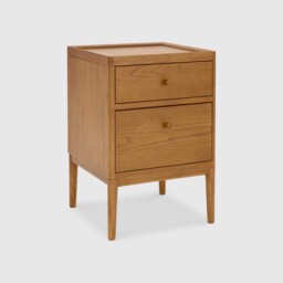 Ercol Salina Two Drawer Bedside Cabinet, Neutral Wood - Barker & Stonehouse - thumbnail 5
