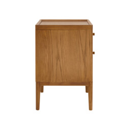 Ercol Salina Two Drawer Bedside Cabinet, Neutral Wood - Barker & Stonehouse - thumbnail 4